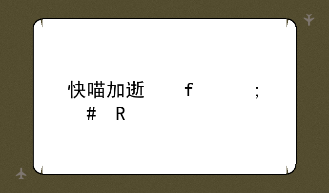 快喵加速器怎么用