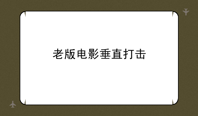 老版电影垂直打击
