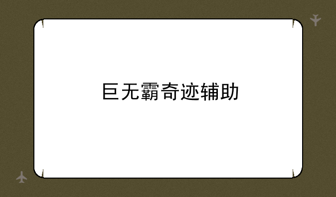 巨无霸奇迹辅助