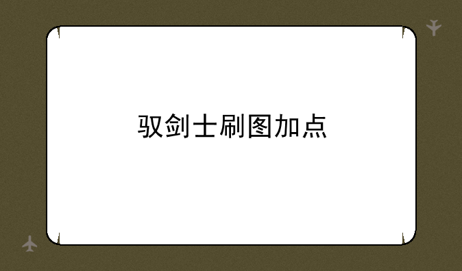 驭剑士刷图加点