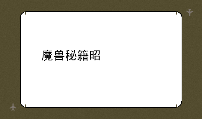 魔兽秘籍是什么