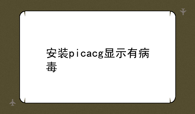 安装picacg显示有病毒