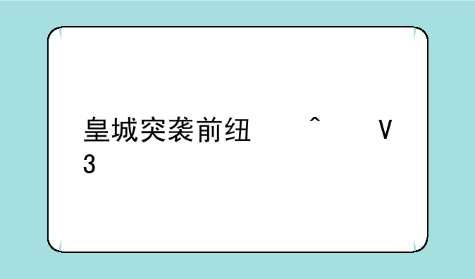 皇城突袭前线无敌版