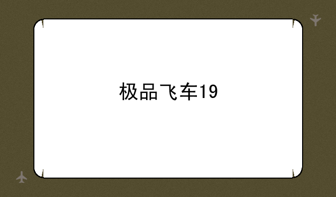 极品飞车19