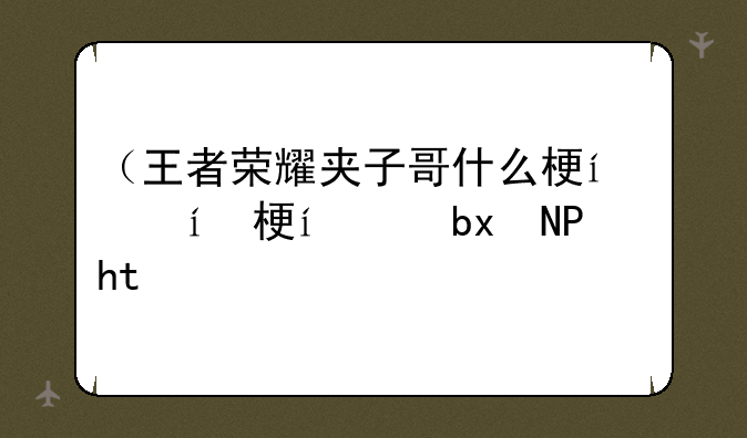 （王者荣耀夹子哥什么梗）夹子姐王者荣耀