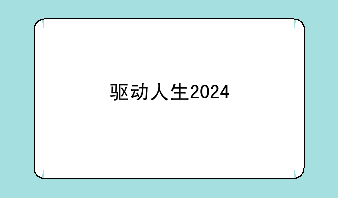 驱动人生2024