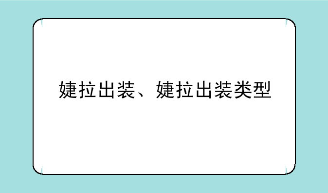 婕拉出装、婕拉出装类型
