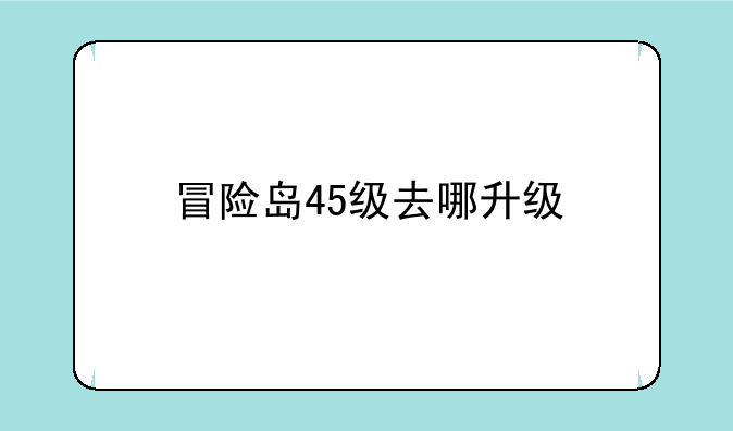 冒险岛45级去哪升级